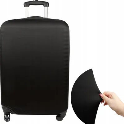 Obrázek produktu pro Ochranný obal na kufr Sillar, velikost M, černý – ochranný obal na cestovní kufr 57–62 cm