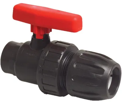 Obrázok produktu pre Manuálny guľový ventil 1/2 IG x 20 mm PVC PE 10 BAR