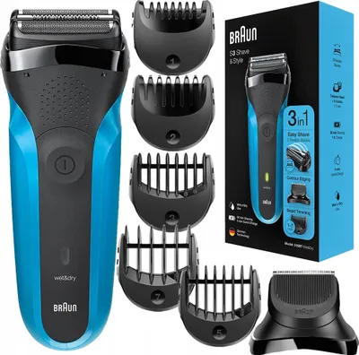 Obrázok produktu pre Zastrihávač fólií Braun Series 3 310BT čierny, modrý