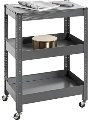 Produktbild von Servierwagen >55818< in anthrazit, Metall - 50x75x32cm (BxHxT)