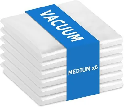 Produktbild von Famanu Vakuum Aufbewahrungsbeutel 6 Stück platzsparende Sealbeutel mit doppeltem Reißverschluss