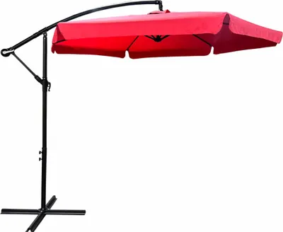 Produktbild von raumhirsch Ampelschirm CYNIA 300x300 cm Sonnenschirm Marktschirm Kurbelschirm Gartenschirm Neigbar Wasserdicht Grün