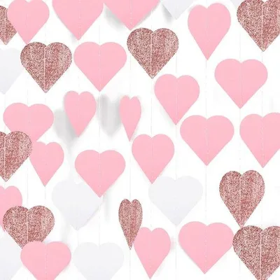 Produktbild von Herzformige Deko-Schleife 120 Stück Valentinstag