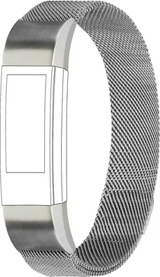 Produktbild von topp - Armband Fitbit Alta, Mesh, Silber