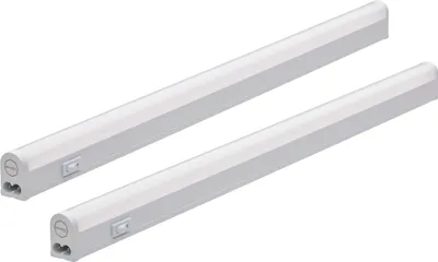 Produktbild von 2er Set Oktaplex Unterbauleuchte Küche 28 cm Unterschrankleuchte warmweiß 3000K 4W mit Schalter