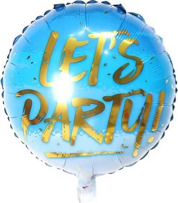Zdjęcie produktu dla Okrągły balonik foliowy „Let’s Party” 46 cm – Cakesicq