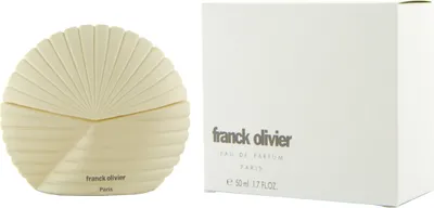 A bottle of Franck Olivier eau de parfum and its packaging are displayed on a white background.