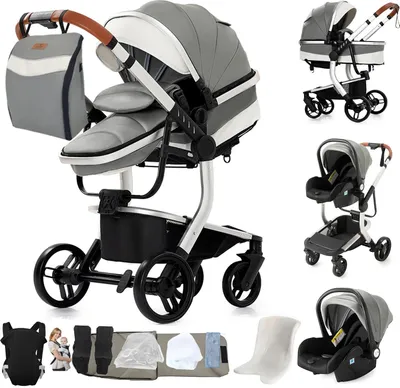 Produktbild von Babyschale, wasserabweisend, schlafgeeigneter Sitz, GRAU