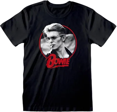 Image de David Bowie - T-shirt "Smoking" pour homme/femme unie HE645 (S) (Noir)