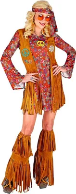 Produktbild von Hippie Kostüm 4-tlg. XXL