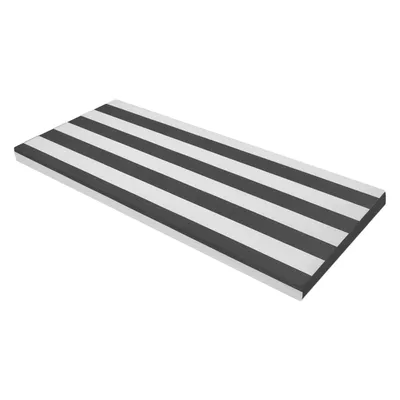 Image de Coussin de banc étanche 100x40x5cm Blanc&Noir pour chaises longues extérieures Chaises de jardin Banc intérieur