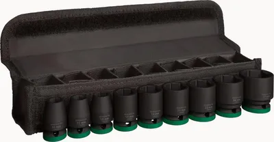 Image de Coffret de 9 douilles à chocs PRO Impact 1/2'' M10 - 27 38 - 40mm - BOSCH - 2608003038