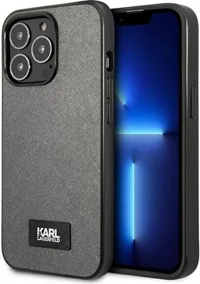 Produktbild von Karl Lagerfeld Klhcp13Lsfmp2Dg Iphone 13 Pro / 13 6,1 Hardcase Srebrny/Silber Saffiano Plaque