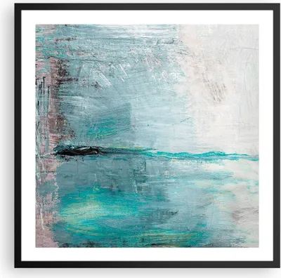 Produktbild von Gerahmtes Poster - Schwarzer Rahmen - Abstraktion modern - 60x60 cm - Wand Bild - Wanddeko - Wandbilder - Kunstposter - Wandposter - Bilderrahmen - Bilder - Kunstdruck - Wandbild - P2BAC60x60-3591
