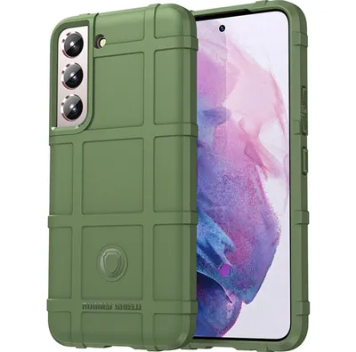 Produktbild von Mobigear Rugged Shield  Samsung Galaxy S24 Hülle Flexibles TPU Backcover Stoßfest - Grün
