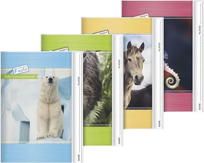 Produktbild von BRUNNEN Aufgabenheft A5 56 Blatt Tiere 1046952