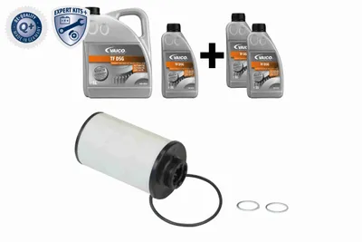 Produktbild von VAICO Ölwechselkit für Automatikgetriebe Satz Doppelkupplungs 6 Gang 8L für VW Golf VII Schrägheck (5G1, BQ1, BE1, BE2) 02E 0D9 DQ250