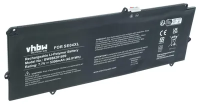 Produktbild von vhbw Akku kompatibel mit HP Pro Tablet x2 612 G2(1LW09EA), x2 612 G2(1LW10EA), x2 612 G2(1LW11EA) Notebook (5300 mAh, 7,7 V, Li-Polymer)