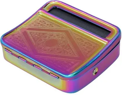 Imagen del producto de Máquina automática para enrollar cigarrillos de metal - Arcoíris, 9,1 cm