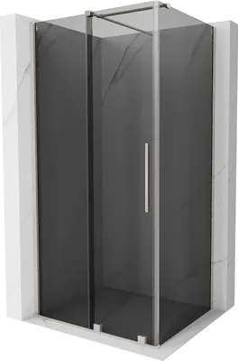 Produktbild von Mexen Velar Schiebedusche 110x120cm, Graphit, Nickel gebürstet
