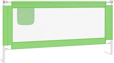 Produktbild von vidaXL Kleinkind-Bettschutzgitter Grün 190x25 cm Stoff