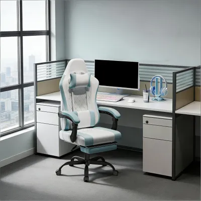 Produktbild von Drehbarer Bürostuhl,Ergonomischer Computerstuhl,Massage Gaming Stuhl(nur Bürostuhl)