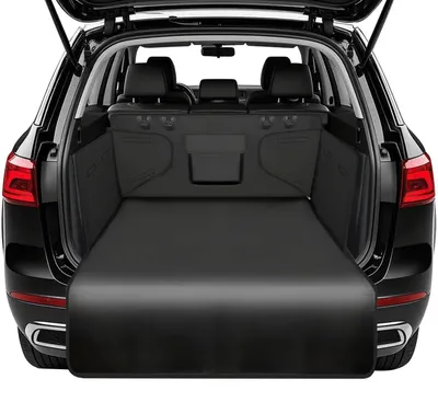 Image de Tapis de protection pour coffre de voiture, universel, antidérapant, imperméable, lavable, dimensions 105 x 185 cm, couleur noire