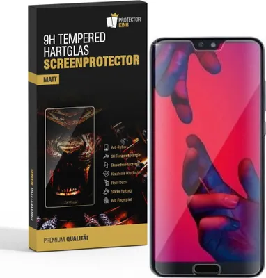 Produktbild von 2x 9H Hartglasfolie für Huawei P20 Pro Panzerfolie Displayschutzfolie MATT Panzerglas Schutzfolie
