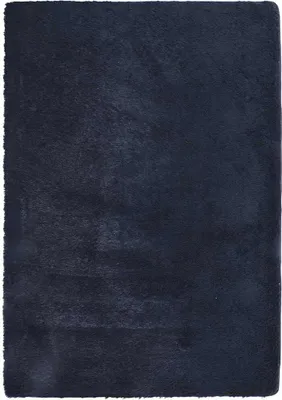 Image de vidaXL Tapis Shaggy à haut velours NAVARRA bleu marine 160x230 cm Polyester