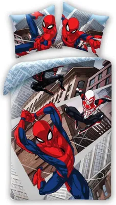 Productafbeelding van SpiderMan Dekbedovertrek Hunt 140 x 200 cm - 70 x 90 cm (katoen)