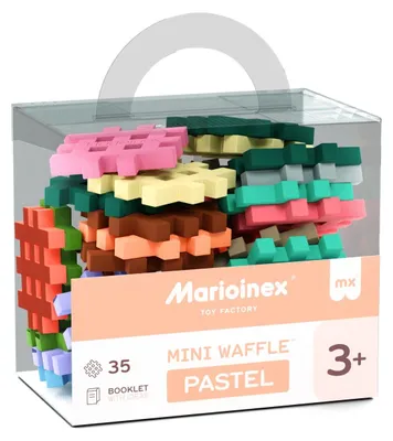 Obrázok produktu pre Marioinex Mini Waffle Pastel 35 elementów - klocki konstrukcyjne