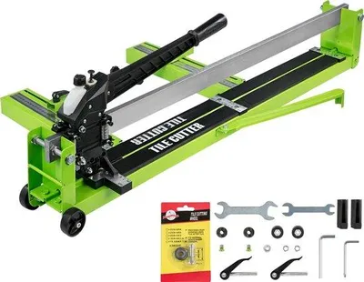 Produktbild von Famanu Fliesenschneider 800mm - Handbetriebene Keramische Fliesenschneidemaschine mit zwei Rädern und Gummigriff