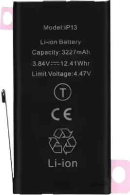 Immagine prodotto di Clappio, batteria di ricambio per Apple iPhone 13, batteria supplementare da 3227 mAh, nero