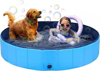 Produktbild von Famanu Hunde-Bad Faltbar - Blau, 80 x 20 cm