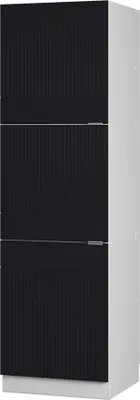 Produktbild von Herdumbauschrank Vicco Fame-Line Schwarz gestreift 60 cm, Model 50855