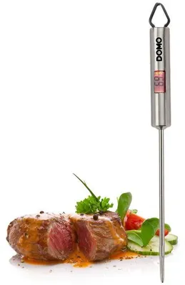 Image de Thermometre culinaire - DOMO - De -45°C a +200°C - Arret automatique - Argent