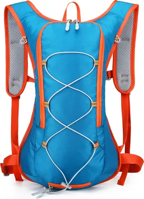 Image de Sac à dos cycliste léger Sac d'hydratation imperméable respirant ultraléger avec vessie d'eau 2L, bleu