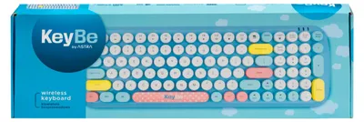 Imagen del producto de Teclado inalámbrico portátil Candy blue KeyBe Astra