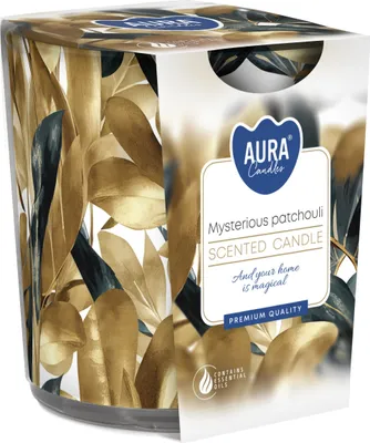 Obrázek produktu pro BISPOL Aura 22H Vonná svíčka ve skle TAJEMNICKÁ PACULA