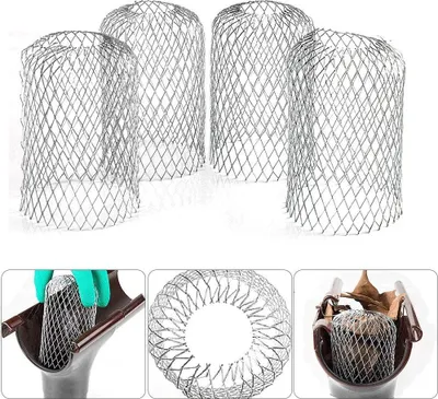 Produktbild von Stück Aluminium-Dachrinnenfilter, Metall-Dachrinnenschutz, erweiterbarer Dachrinnenschutz, Laubsieb, Fallrohrschutz für Dachrinnengräben zu Hause
