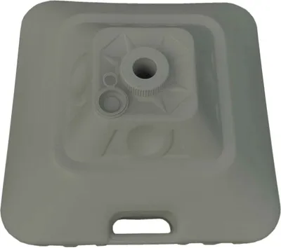 Image de Marbueno Base Parasol carré plastique 45x45x27 cm 30L blanc jardin 10498