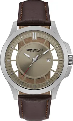 Produktbild von Kenneth Cole New York Herren-Armbanduhr Analog Quarz Leder 10027444