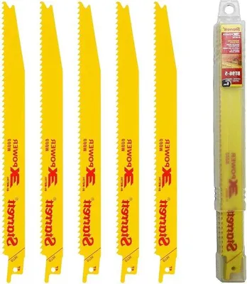 Immagine prodotto di Lame da sega da 225 mm, 6 denti per pollice, bimetalliche per legno