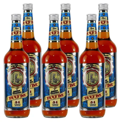 Produktbild von Rauter Echter Übersee Rum 54 (6 x 0,7L)