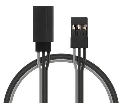 Productafbeelding van Verlengkabel, zwart, 45 cm, JR
