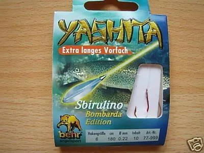 Produktbild von Behr Sbirulino Vorfach Haken 180cm Forellenhaken Forellenvorfach, Größe:12
