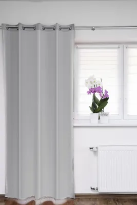 Obrázok produktu pre Eyelet šatka Okenná záclona Svetlo šedá 145x175cm Záclona šatka Dekoratívna šatka