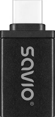 Obrázok produktu pre Savio AK-80, USB Typ-A, USB Typ-C, Samica, Samec, 5 Gbit/s, Čierna