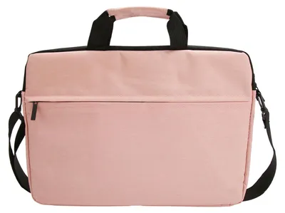 Obrázok produktu pre 15,6-palcové puzdro na notebook, nepremokavé polyesterové puzdro na notebook, prenosné ochranné puzdro na notebook na cestovanie a služobné cesty, ružové