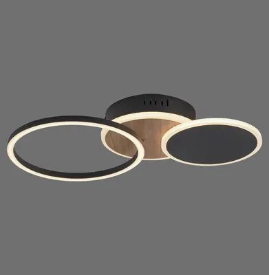 Produktbild von JUST LIGHT SEVENT LED Deckenleuchte Warmweiss 25,5W Holzdekor 14116-78